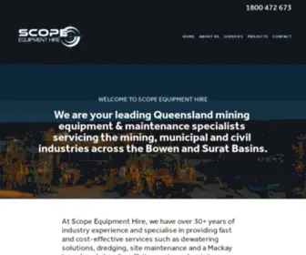 Scopehire.com.au(Scope Equipment Hire) Screenshot