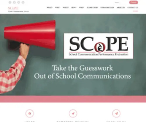 Scopeschoolsurveys.com(SCoPE) Screenshot
