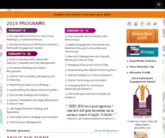 Scopesummit.com(Summit For Clinical Ops Executives) Screenshot