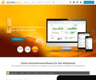 Scopevisio.com(Cloud Unternehmenssoftware von Scopevisio) Screenshot