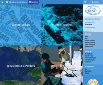 Scor-INT.org(Addressing interdisciplinary science questions related to the ocean) Screenshot