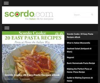 Scordo.com(Italian Food Recipes and Lifestyle) Screenshot