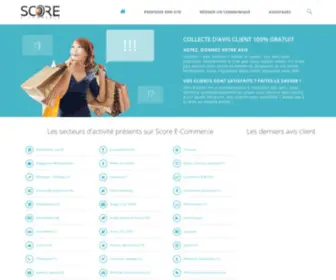 Score-Ecommerce.com(Evaluation consommateur et Avis client) Screenshot