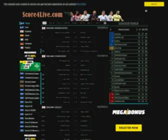 Score4Live.com(Score4Live) Screenshot