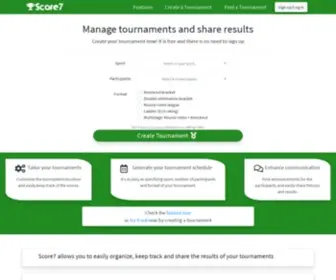 Score7.io(Tournament Manager) Screenshot