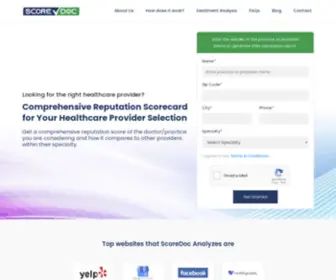 Scoredoc.com(Find a Doctor/Healthcare Provider Reviews & Ratings) Screenshot