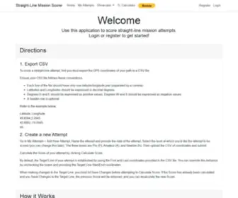 Scoremyline.com(Straight Line Mission Scorer) Screenshot