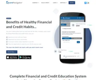 Scorenavigator.com(Credit report) Screenshot