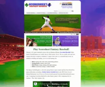 Scoresheet.com(The only fantasy baseball game) Screenshot