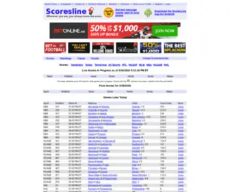 Scoresline.com Screenshot