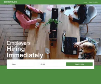 Scorethejob.com(Find your next career with scorethejob) Screenshot