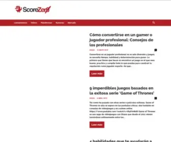 Scorezero.com(Inicio) Screenshot