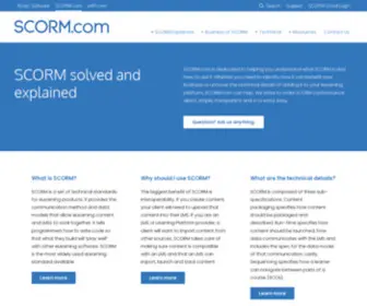 Scorm.com(What is SCORM and How it Works) Screenshot