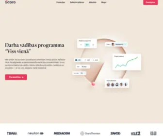 Scoro.lv(CRM Laika vadība Iekštīkls Emārketings Sadarbība) Screenshot