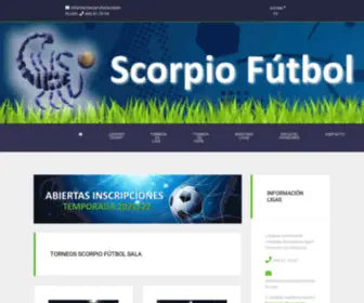 Scorpio-FS.com(Ligas Scorpio Fútbol Sala) Screenshot