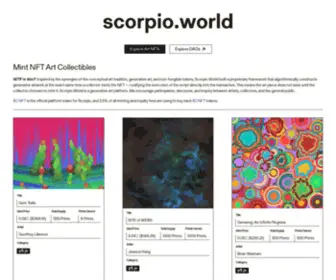 Scorpio.world(Mint NFT Art & Collectibles) Screenshot