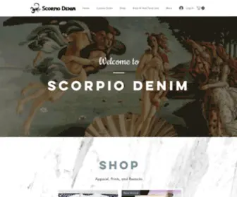 Scorpiodenim.com(Custom Painted Jackets) Screenshot