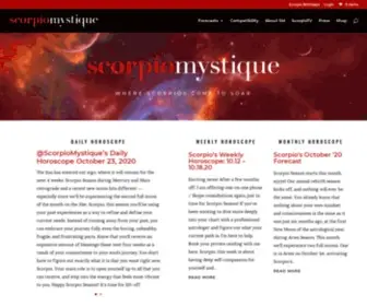 Scorpiomystique.com(Where Scorpios Come to Soar) Screenshot