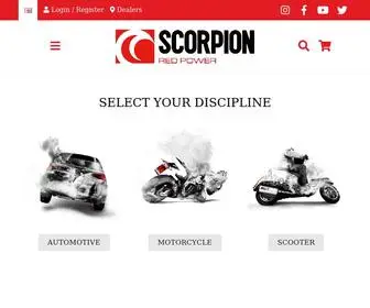Scorpion-Exhausts.com(Scorpion Redpower) Screenshot