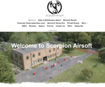 Scorpionairsoft.uk(About Us) Screenshot