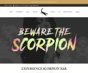 Scorpionboston.com(Scorpion Bar Boston) Screenshot