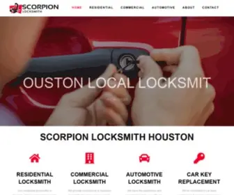 Scorpionlocksmithhouston.com(Best Locksmith Houston 24) Screenshot