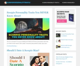 Scorpiopersonalitytraits.com(Scorpio Personality Traits) Screenshot