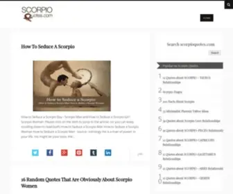 Scorpioquotes.com(Quotes About SCORPIO & Quotes By SCORPIO) Screenshot