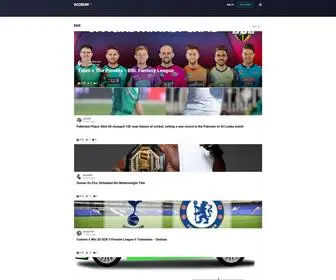 Scorum.com(Scorum is a sports ecosystem where everyone's rewarded) Screenshot