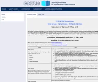 Scorus.org(Home) Screenshot