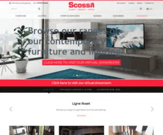 Scossa.co.uk(Contemporary Furniture & Modern Designer Lighting) Screenshot