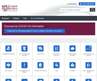 Scotborders.gov.uk(Scottish Borders Council) Screenshot