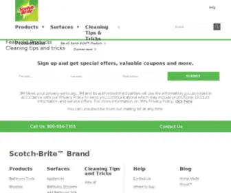 Scotch-Brite.ca(Scotch-Brite™ Home Cleaning Products) Screenshot