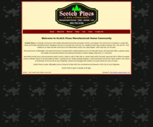 Scotchpines.net(Mobile Home Parks) Screenshot