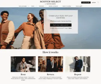 Scotchselect.com(Scotch Select by Scotch & Soda) Screenshot