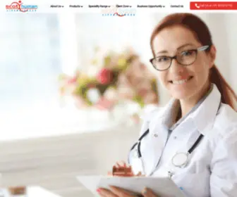 Scothuman.com(Derma PCD Companies In India) Screenshot