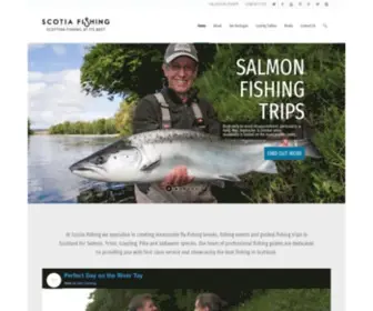 Scotiafishing.com(Fishing Breaks & Guided Fishing Trips in Scotland) Screenshot