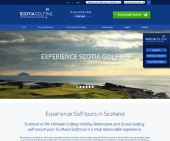 Scotiagolfing.com(Golf Tours Scotland & Golfing Holiday Packages) Screenshot
