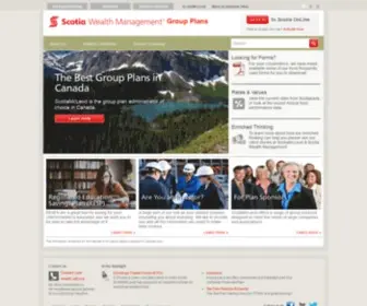 Scotiagroupplans.com(ScotiaMcLeod Group Plans) Screenshot