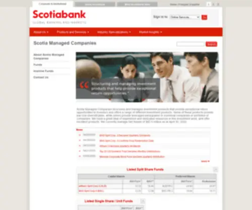 Scotiamanagedcompanies.com(Scotiamanagedcompanies) Screenshot
