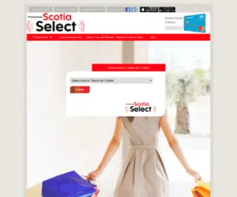 Scotiaselect.com.mx(Beneficios de Tarjetas de Cr) Screenshot