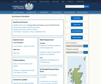 Scotland-Judiciary.org.uk(Judiciary of Scotland) Screenshot