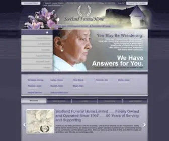 Scotlandfuneralhome.com(Scotland Funeral Home Limited) Screenshot