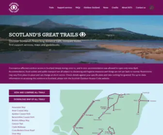 Scotlandsgreattrails.com(Discover Scotland’s finest long) Screenshot