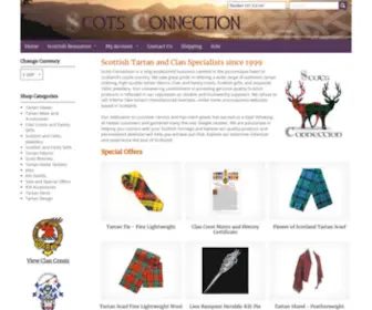 Scotsconnection.com(Scottish Tartan and Clan Specialists) Screenshot