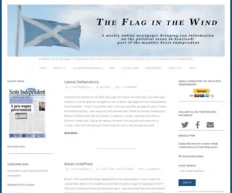 Scotsindependent.org(The Flag in the Wind from the Scots Independent Newspaper) Screenshot