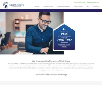 Scott-White.com(Real Estate School) Screenshot