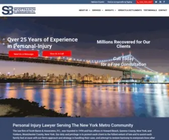 Scottbaronassociates.com(New York Law firm practicing in business and commercial law) Screenshot