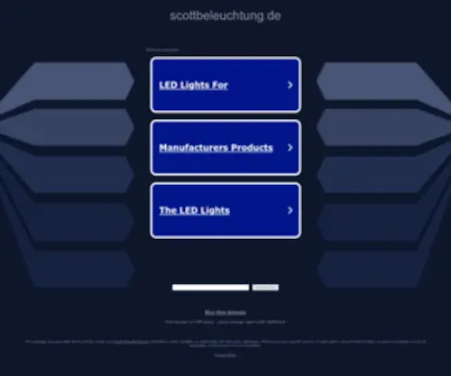 Scottbeleuchtung.de(Scottbeleuchtung) Screenshot