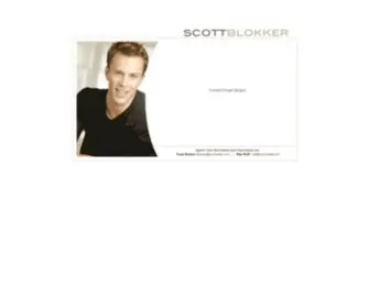 Scottblokker.com(OFFICIAL SITE of SCOTT BLOKKER // ACTOR // MODEL) Screenshot